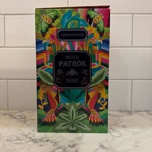 Silver Patron collectible tin featuring the work of Mexican artist Senkoe